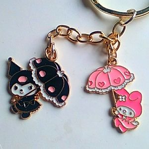 Kuromi My Melody Keychain Charms Friendship Cute Kawaii Anime